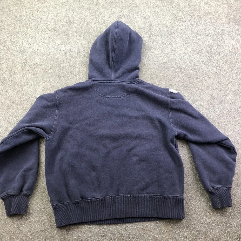 Vintage New York Yankees Hoodie Boys Large Blue MLB Baseball Majestic Pullover